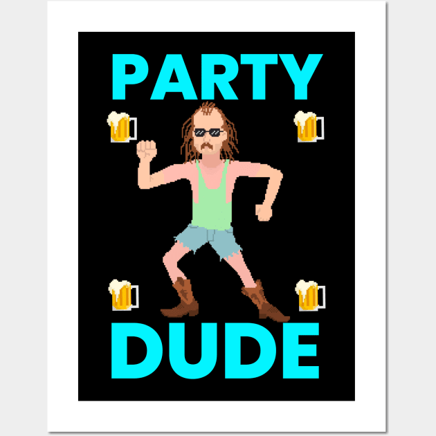 Party Dude Wall Art by TommySniderArt